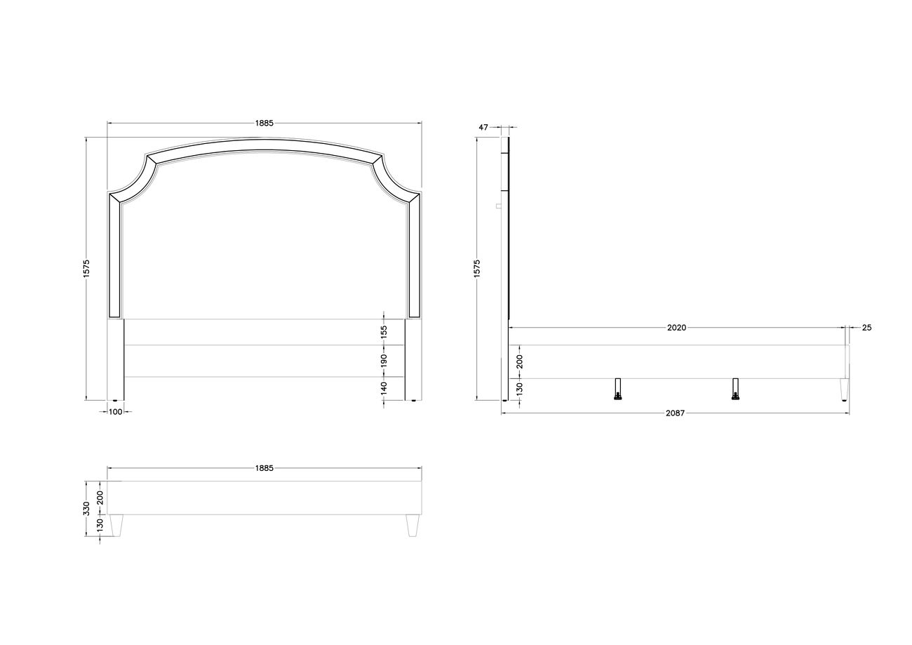Кровать двуспальная Diana Ti в Твери