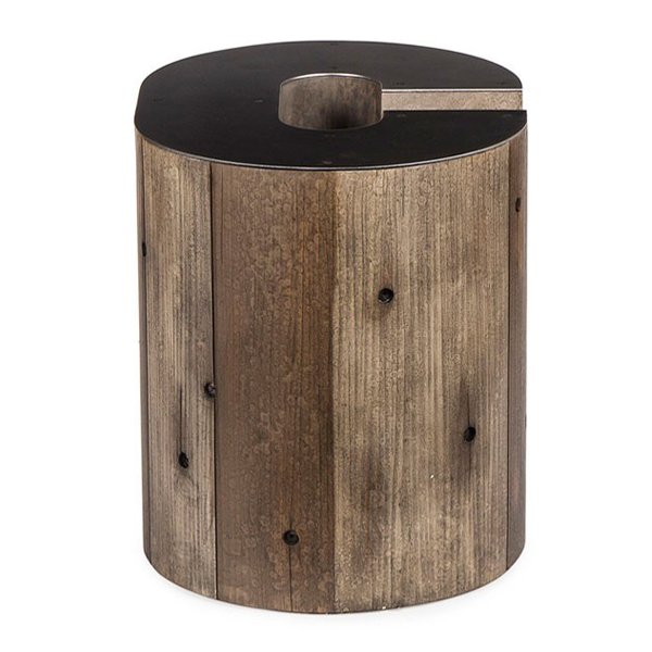 Столик Wooden Alphabet С Side Table Графит Коричневый Столик Wooden Alphabet С Side Table Графит Коричневый в Твери | Loft Concept