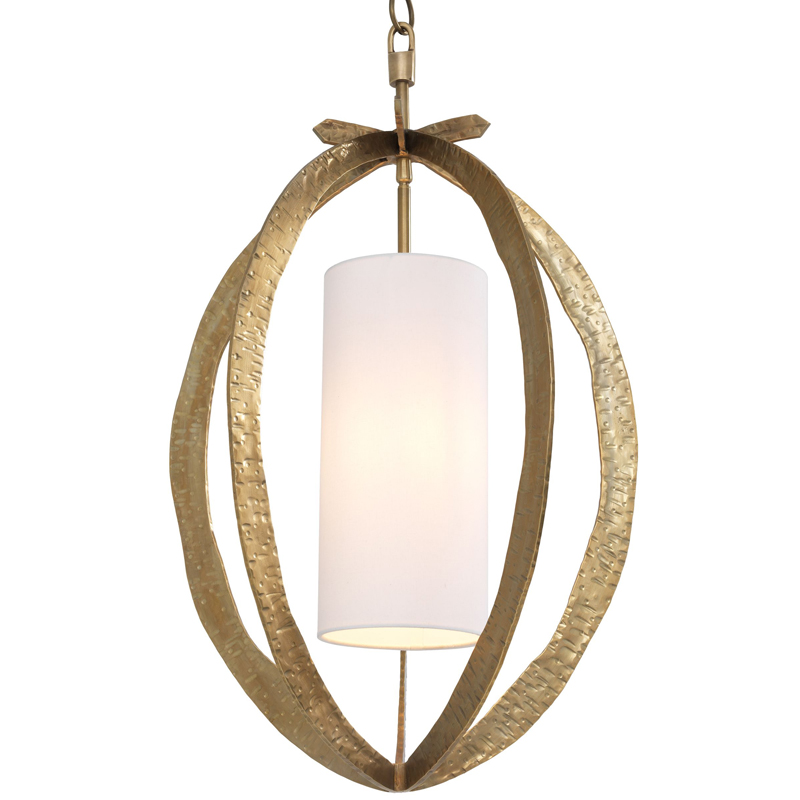 Подвесной светильник Eichholtz Chandelier Luciano brass Латунь Белый Подвесной светильник Eichholtz Chandelier Luciano brass Латунь Белый в Твери | Loft Concept