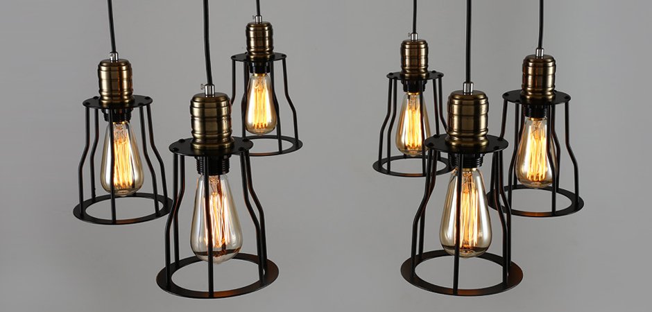 Подвесной светильник Loft Industrial Cage Filament Pendant Подвесной светильник Loft Industrial Cage Filament Pendant - Loft-Concept в Твери