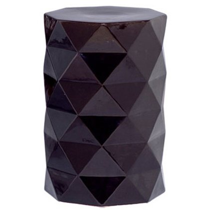 Керамический табурет Octagon Geometric Черный Керамический табурет Octagon Geometric Черный в Твери | Loft Concept