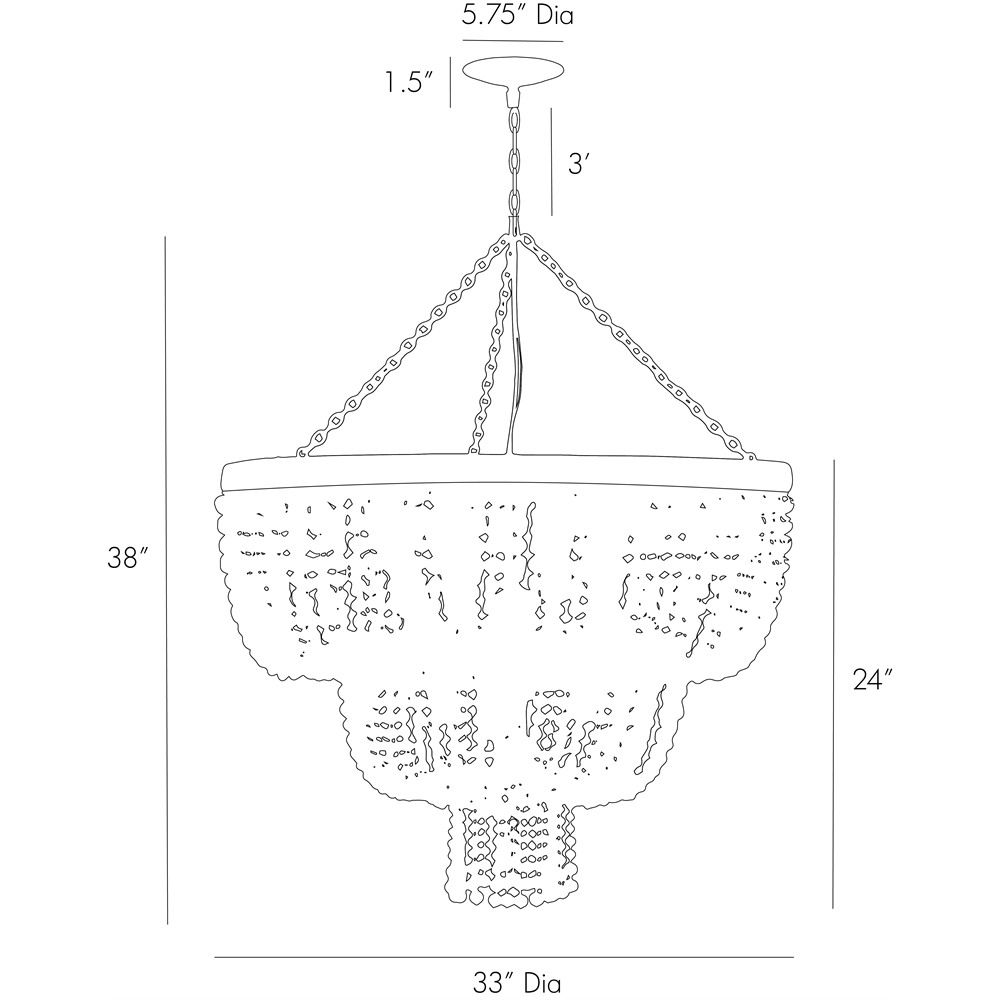 Люстра Arteriors CHAPPELLET CHANDELIER Люстра Arteriors CHAPPELLET CHANDELIER в Твери