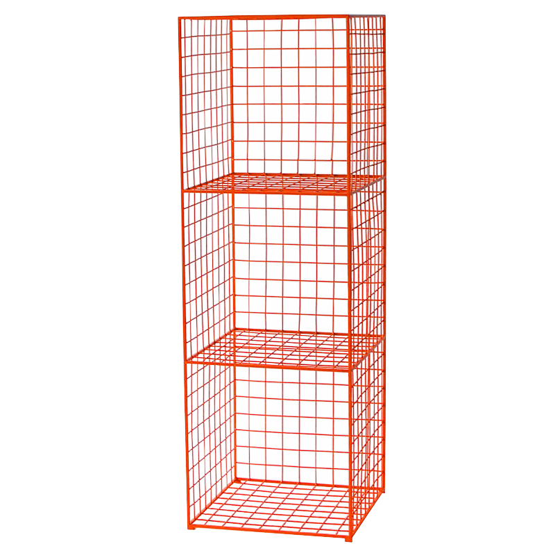 Стеллаж Carney Orange Industrial Metal Rust Rack Оранжевый Стеллаж Carney Orange Industrial Metal Rust Rack Оранжевый в Твери | Loft Concept