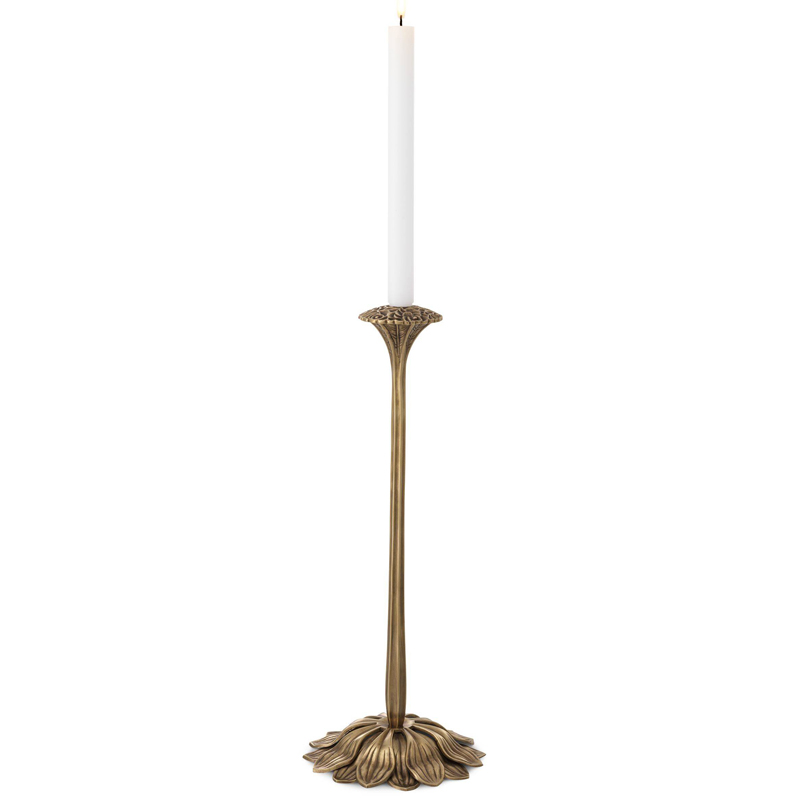 Подсвечник Eichholtz Candle Holder Lorraine Винтажная латунь Подсвечник Eichholtz Candle Holder Lorraine Винтажная латунь в Твери | Loft Concept