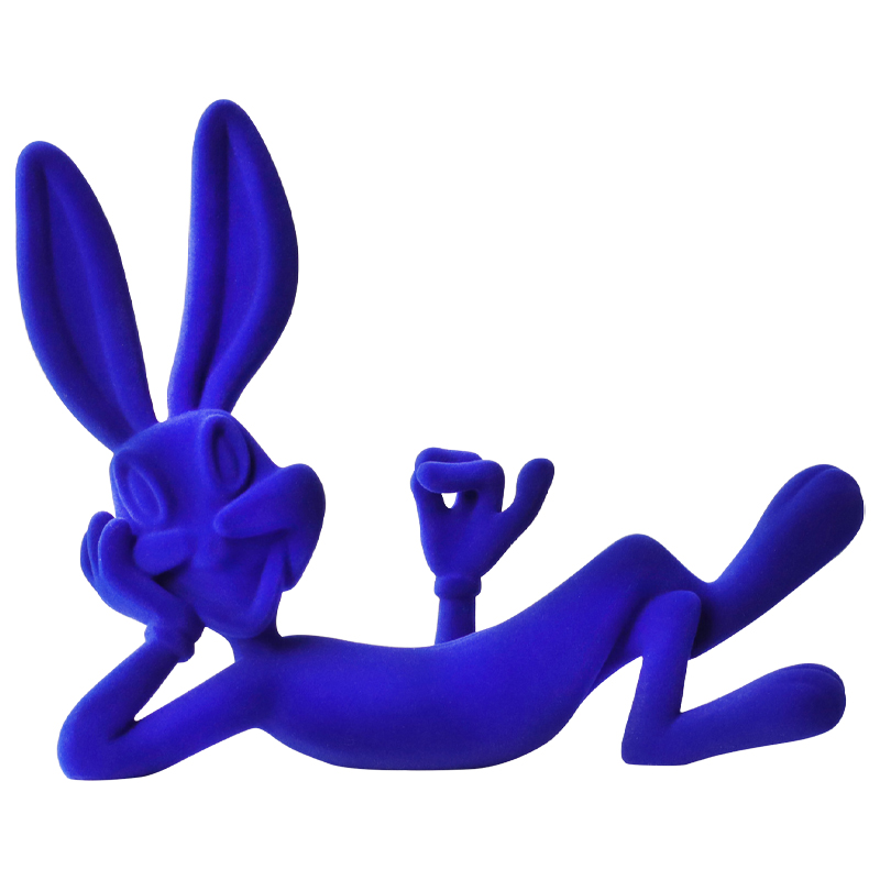 Декоративная статуэтка синий флок Bugs Bunny Blue Statuette Синий Декоративная статуэтка синий флок Bugs Bunny Blue Statuette Синий в Твери | Loft Concept