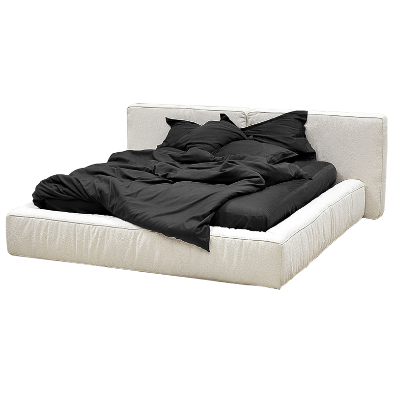 Кровать двуспальная с подъёмным механизмом Madelyn Bed White Белый Кровать двуспальная с подъёмным механизмом Madelyn Bed White Белый в Твери | Loft Concept