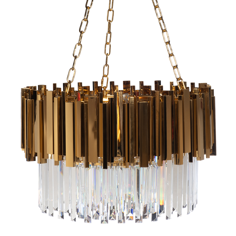 Люстра Empire Suspension Single Circle 60 Золотой Прозрачный Люстра Empire Suspension Single Circle 60 Золотой Прозрачный в Твери | Loft Concept