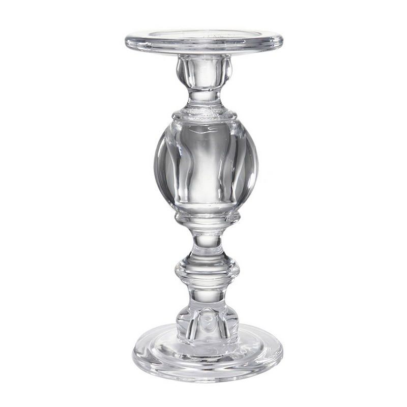 Подсвечник Glass Candlestick II Прозрачное Стекло Подсвечник Glass Candlestick II Прозрачное Стекло в Твери | Loft Concept