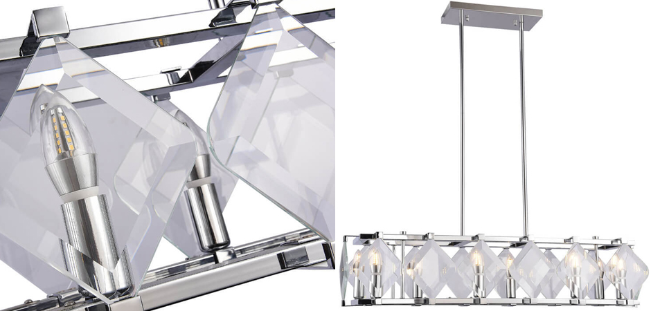 Люстра Glass Rhombus Lighting Люстра Glass Rhombus Lighting - Loft-Concept в Твери
