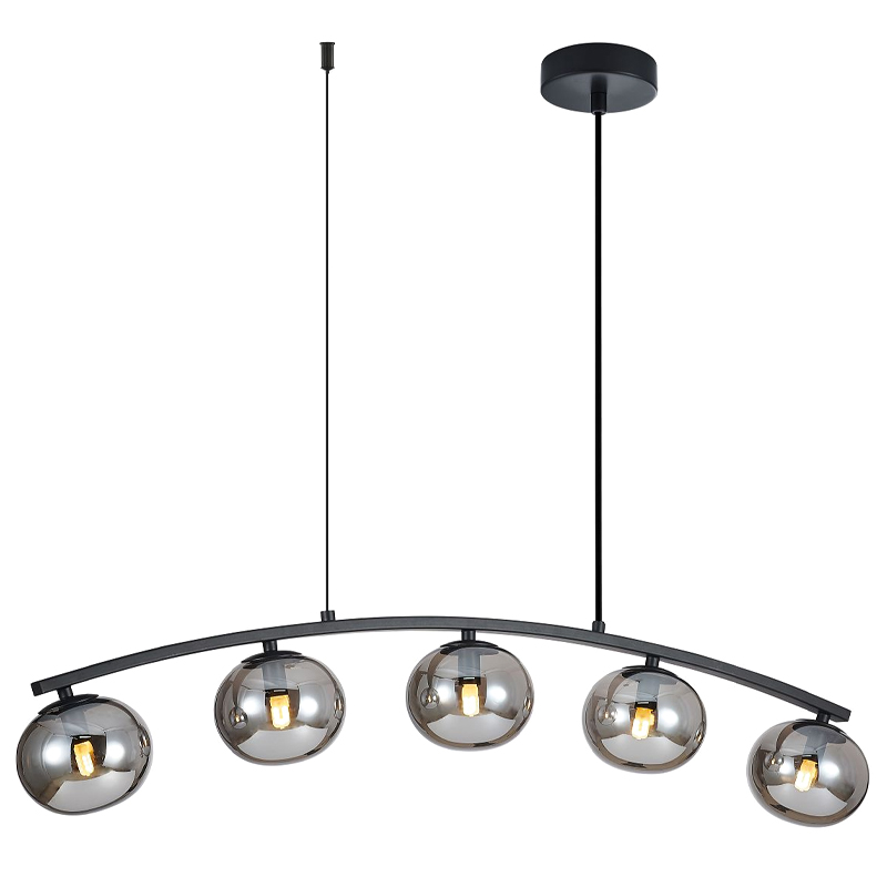 Люстра B.LUX Матовый черный каркас 93 см Черный матовый Серый Люстра B.LUX Матовый черный каркас 93 см Черный матовый Серый в Твери | Loft Concept