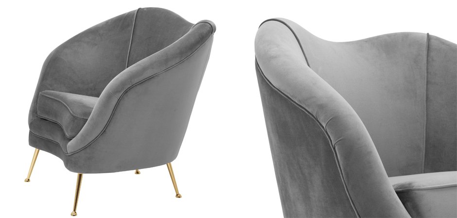 Кресло Eichholtz Chair Cambiano Grey Кресло Eichholtz Chair Cambiano Grey - Loft-Concept в Твери