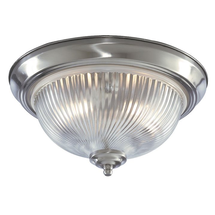 Потолочный светильник Flush Mount Ceiling Light silver corrugated glass Серебряный Потолочный светильник Flush Mount Ceiling Light silver corrugated glass Серебряный в Твери | Loft Concept
