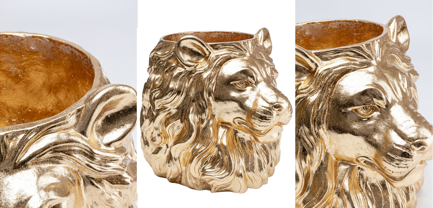 Кашпо Золотой Лев Lion