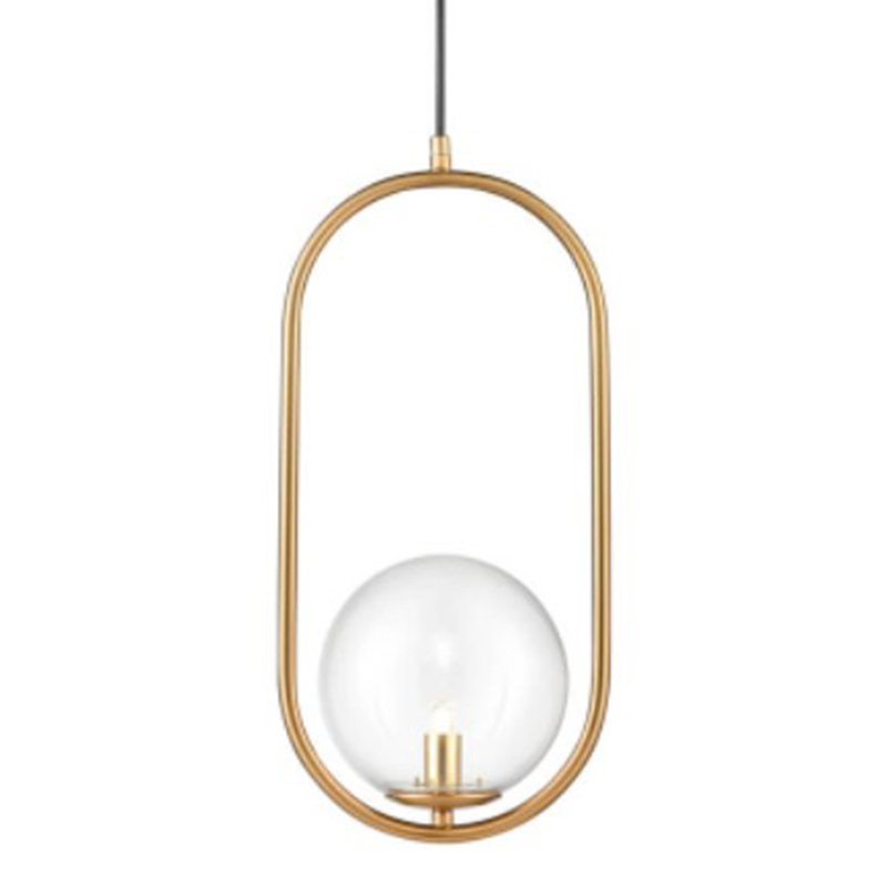 Подвесной светильник B.LUX C Ball oval gold Золотой Прозрачное Стекло Подвесной светильник B.LUX C Ball oval gold Золотой Прозрачное Стекло в Твери | Loft Concept