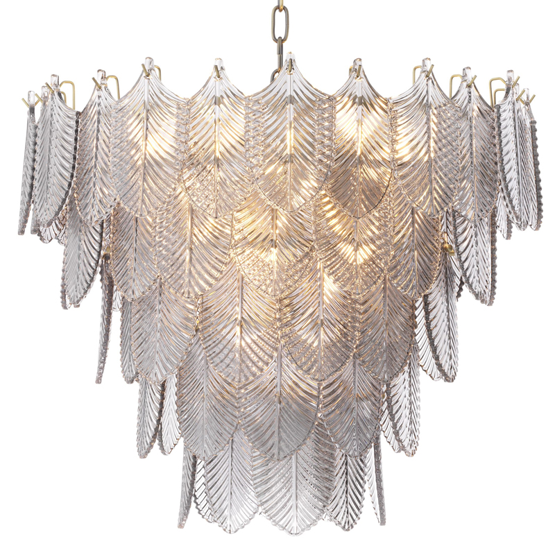 Люстра Eichholtz Chandelier Verbier S Латунь Стекло Смок Люстра Eichholtz Chandelier Verbier S Латунь Стекло Смок в Твери | Loft Concept
