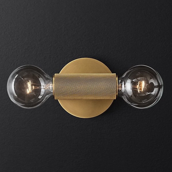 Бра RH Utilitaire Inline Sconce Brass Латунь в Твери | Loft Concept 