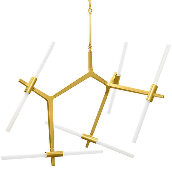 Люстра Агнес Chandelier Gold 10 Золотой Белый Люстра Агнес Chandelier Gold 10 Золотой Белый в Твери | Loft Concept