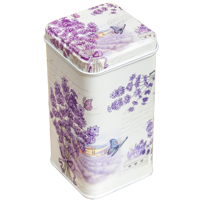 Шкатулка металлическая Lavender Bouquet Metal Box Бежевый Сиреневый Мульти Шкатулка металлическая Lavender Bouquet Metal Box Бежевый Сиреневый Мульти в Твери | Loft Concept