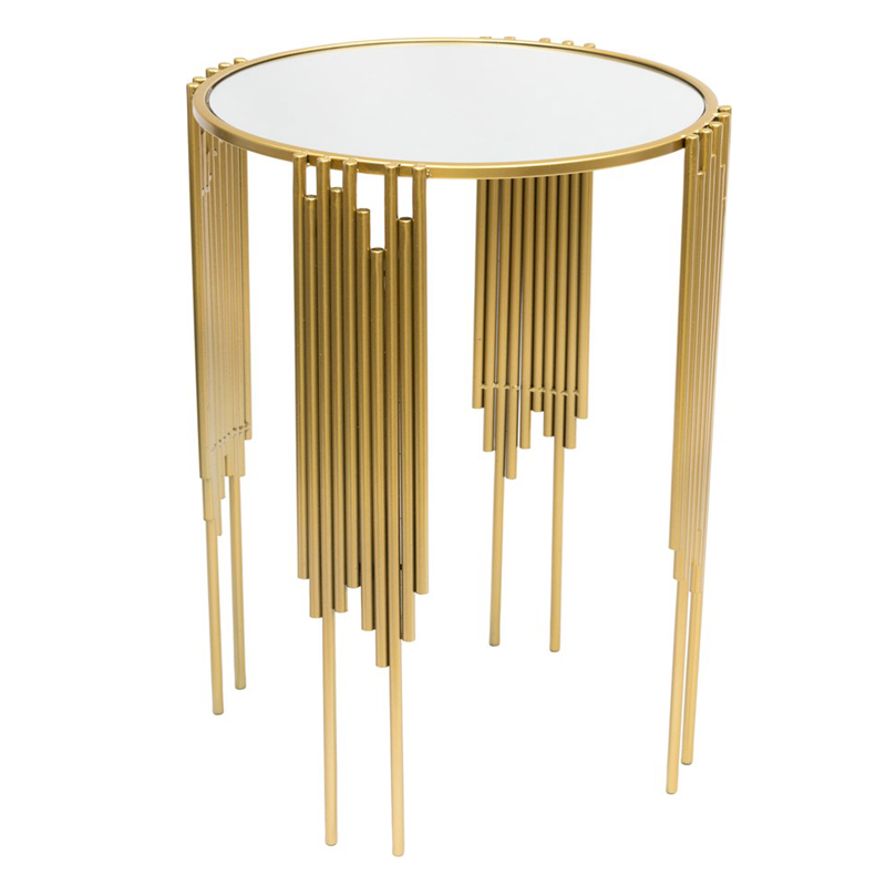 Приставной стол Interior Table зеркальная столешница Золотой Белый Приставной стол Interior Table зеркальная столешница Золотой Белый в Твери | Loft Concept