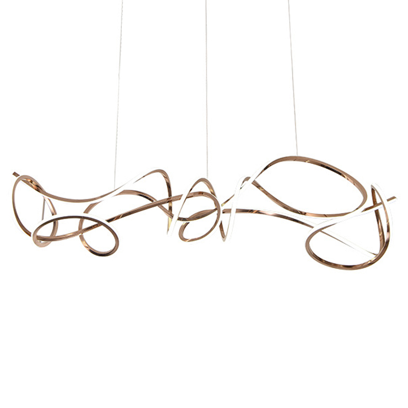 Светодиодная люстра Curly Ribbon Light Глянцевое золото Светодиодная люстра Curly Ribbon Light Глянцевое золото в Твери | Loft Concept