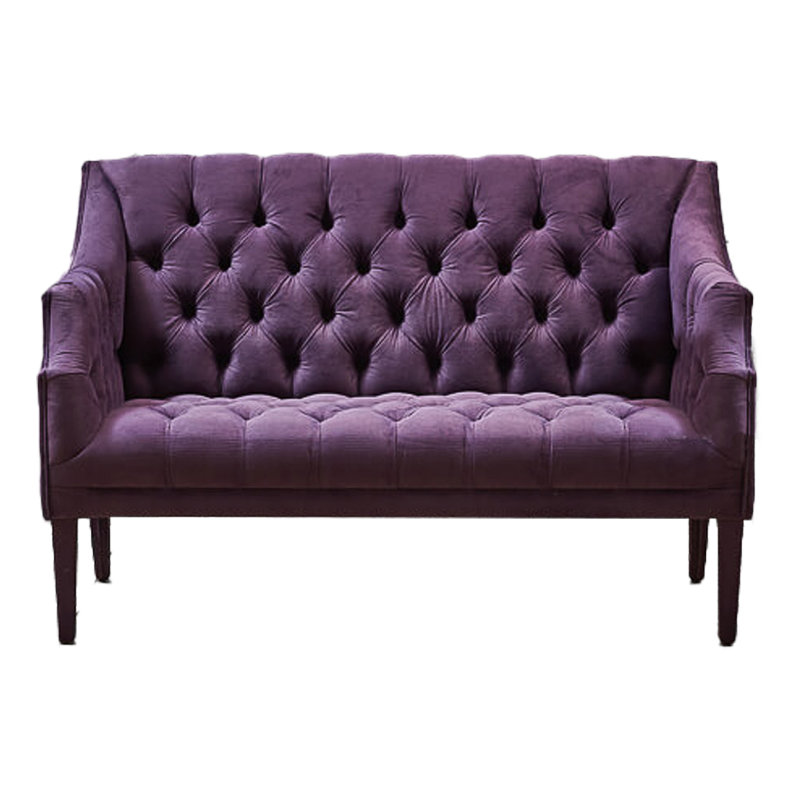 Диван Morton Capitone Sofa лиловый лен Коричневый Лиловый Диван Morton Capitone Sofa лиловый лен Коричневый Лиловый в Твери | Loft Concept