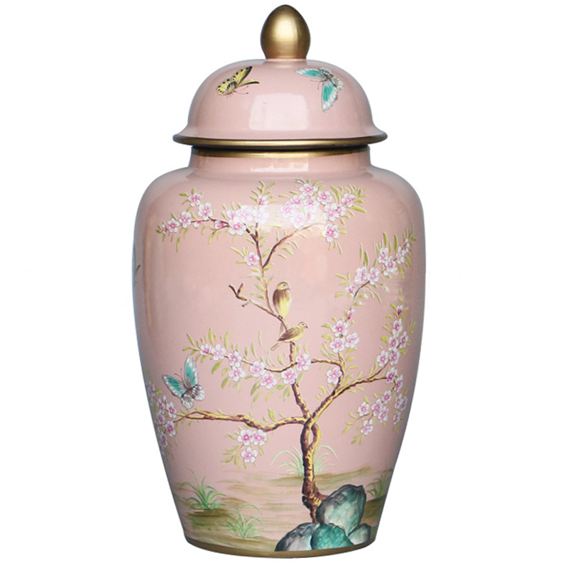 Ваза с крышкой Pink Tree Garden Vase Розовый Мульти Ваза с крышкой Pink Tree Garden Vase Розовый Мульти в Твери | Loft Concept
