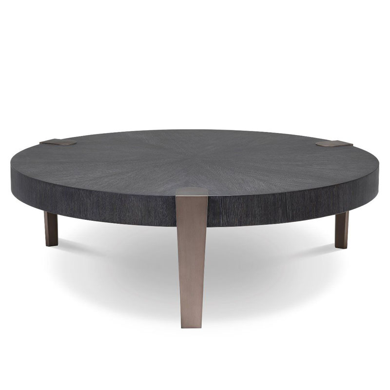 Кофейный стол Eichholtz COFFEE TABLE OXNARD Gray oak Серый Дуб Темная бронза Кофейный стол Eichholtz COFFEE TABLE OXNARD Gray oak Серый Дуб Темная бронза в Твери | Loft Concept