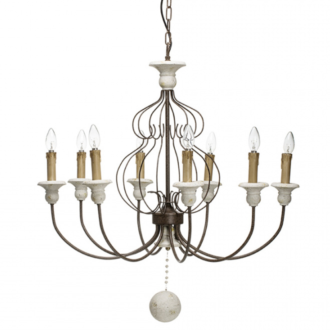 Люстра Vinta chandelier Белый Темная бронза Люстра Vinta chandelier Белый Темная бронза в Твери | Loft Concept