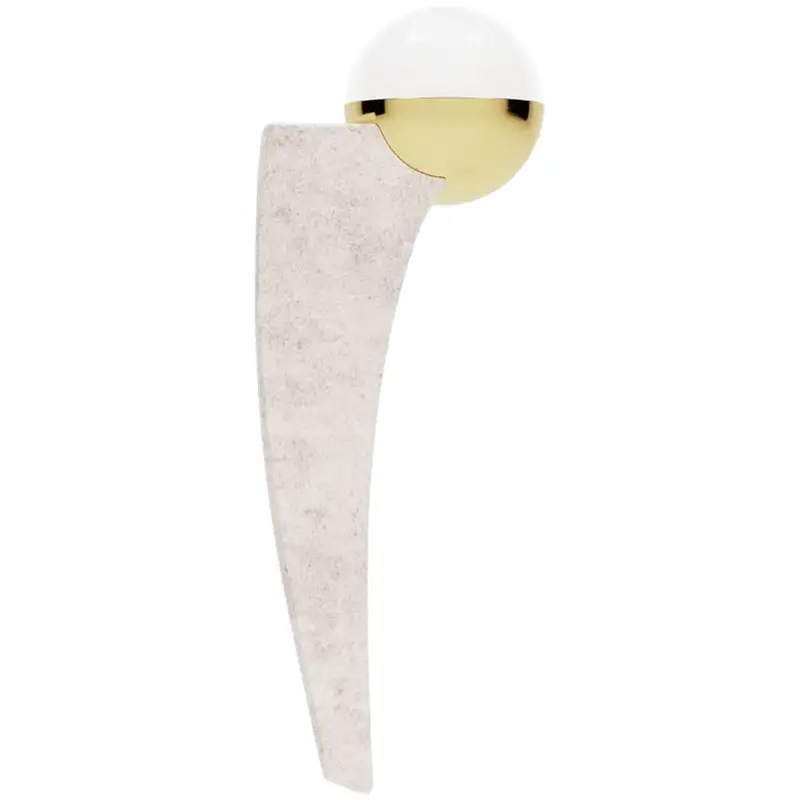 Бра Modern Classic Microcement Form Lamp by Masquespacio Белый Золотой Бежево-серый Бра Modern Classic Microcement Form Lamp by Masquespacio Белый Золотой Бежево-серый в Твери | Loft Concept