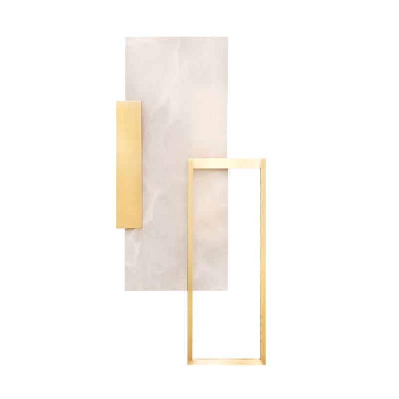 Бра Frame Wall lamp Латунь Белый Мрамор Bianco Бра Frame Wall lamp Латунь Белый Мрамор Bianco в Твери | Loft Concept