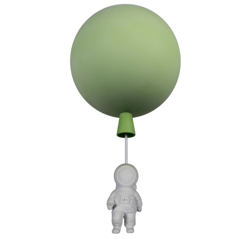 Потолочный светильник Cosmonaut green ball Белый Зеленый Потолочный светильник Cosmonaut green ball Белый Зеленый в Твери | Loft Concept