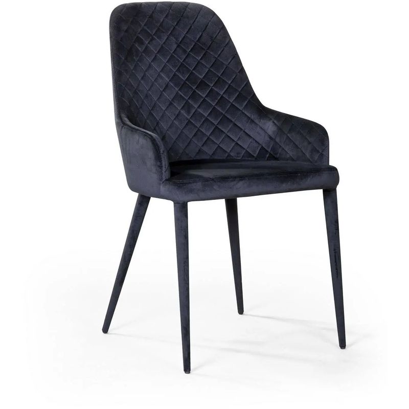 Стул Douglas Rhombus Chair Черный Велюр Черный Стул Douglas Rhombus Chair Черный Велюр Черный в Твери | Loft Concept