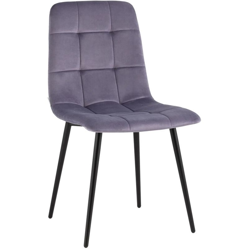 Стул NANCY Chair Пыльно-Сиреневый Велюр Сиреневый Черный Стул NANCY Chair Пыльно-Сиреневый Велюр Сиреневый Черный в Твери | Loft Concept