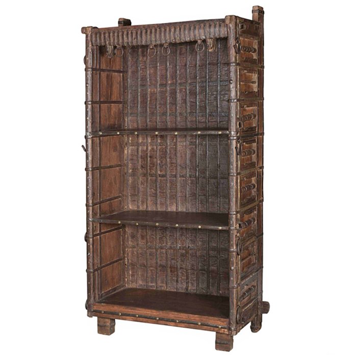 Старинный стеллаж Rajasthan shelving Коричневый винтаж Старинный стеллаж Rajasthan shelving Коричневый винтаж в Твери | Loft Concept
