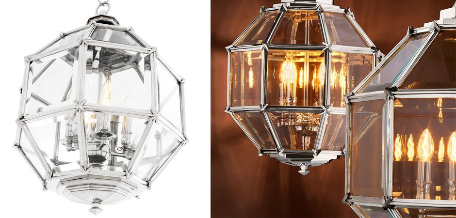 Люстра Lantern Owen Nickel S - Loft-Concept в Твери