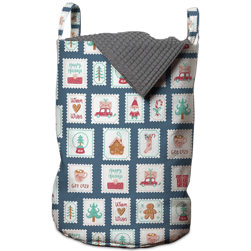 Корзина New Year Postage Stamps Basket Мульти Корзина New Year Postage Stamps Basket Мульти в Твери | Loft Concept