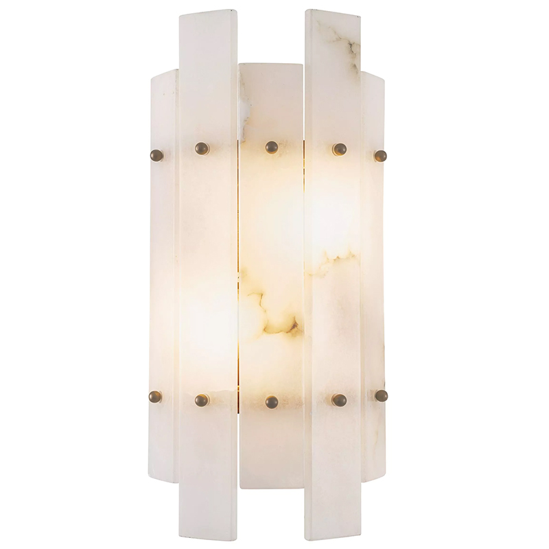 Бра Eichholtz Wall Lamp Caprera Alabaster Белый Мрамор Bianco Бежевый Латунь Бра Eichholtz Wall Lamp Caprera Alabaster Белый Мрамор Bianco Бежевый Латунь в Твери | Loft Concept