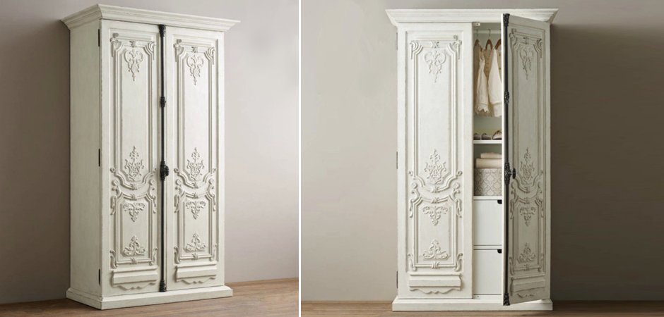 Шкаф French Distressed White Шкаф French Distressed White - Loft-Concept в Твери
