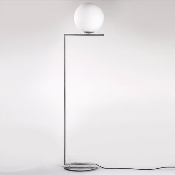 Торшер FLOS IC Lighting Flos Chrome Белый Хром Торшер FLOS IC Lighting Flos Chrome Белый Хром в Твери | Loft Concept