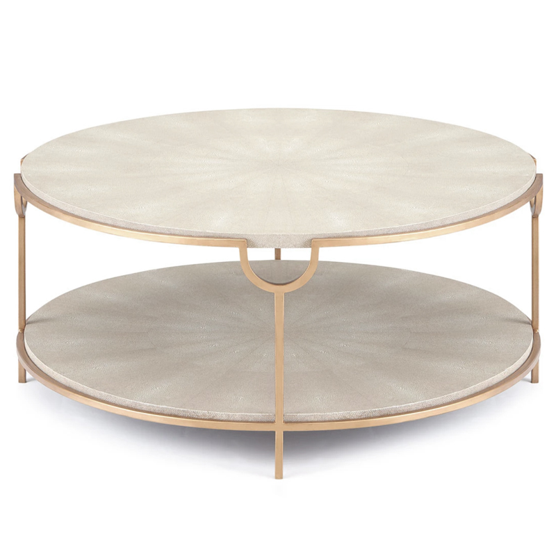 Gaston Stingray Texture Coffee Table Стол Серый скат Золотой Серый Gaston Stingray Texture Coffee Table Стол Серый скат Золотой Серый в Твери | Loft Concept