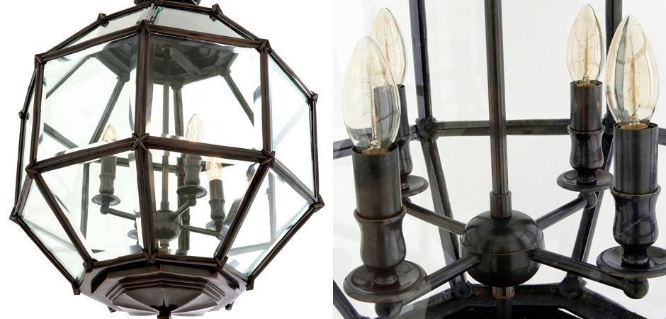 Люстра Lantern Owen Bronze M - Loft-Concept в Твери