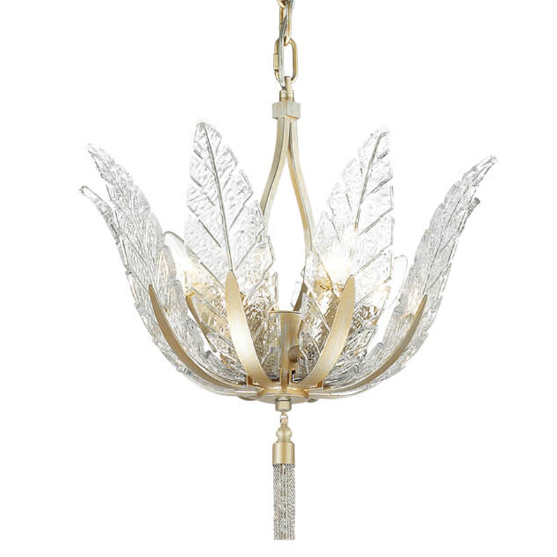 Люстра Glass Petals Chandelier 36 Золотой Прозрачный (Transparent) Люстра Glass Petals Chandelier 36 Золотой Прозрачный (Transparent) в Твери | Loft Concept