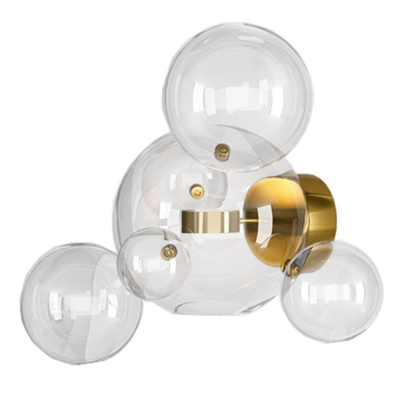 Бра Giopato & Coombes Bolle Wall 04 Bubbles Латунь Прозрачное Стекло Бра Giopato & Coombes Bolle Wall 04 Bubbles Латунь Прозрачное Стекло в Твери | Loft Concept