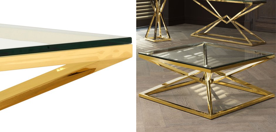 Журнальный стол Eichholtz Coffee Table Connor Gold Журнальный стол Eichholtz Coffee Table Connor Gold - Loft-Concept в Твери