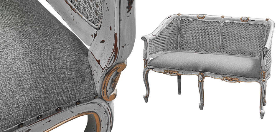 Диван Maria Antoinette Gray Sofa Диван Maria Antoinette Gray Sofa - Loft-Concept в Твери