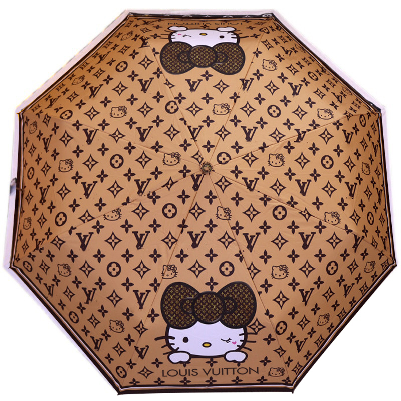 Зонт раскладной LOUIS VUITTON дизайн 009 Коричневый цвет Коричневый в Твери | Loft Concept 