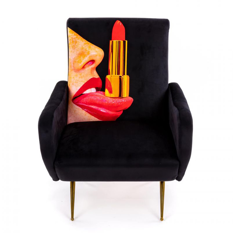 Кресло Seletti Armchair Tongue Black Черный Мульти Кресло Seletti Armchair Tongue Black Черный Мульти в Твери | Loft Concept