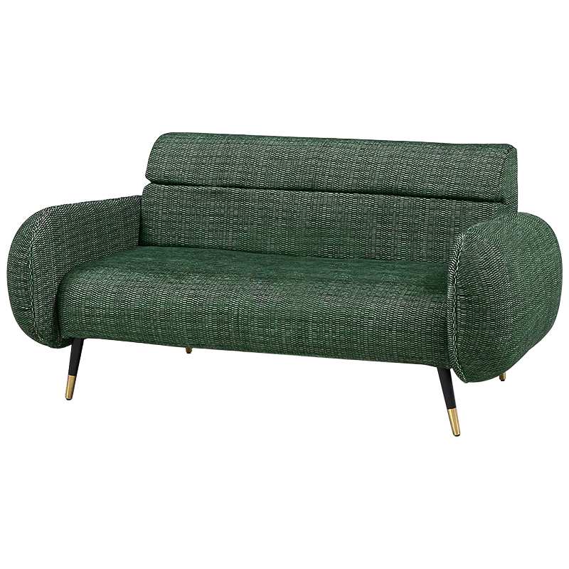 Диван Hebert Sofa Green M Зеленый Зеленый Черный Латунь Диван Hebert Sofa Green M Зеленый Зеленый Черный Латунь в Твери | Loft Concept