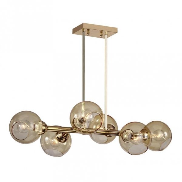 Люстра Glass Bubble Chandelier Brass Латунь Люстра Glass Bubble Chandelier Brass Латунь в Твери | Loft Concept