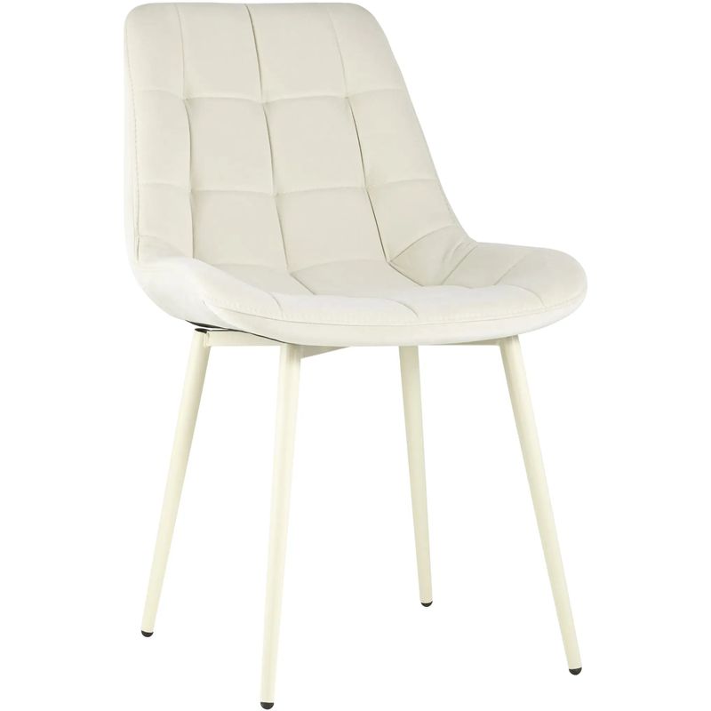 Стул NANCY Chair Молочный Цвет Белые Ножки Молочный Стул NANCY Chair Молочный Цвет Белые Ножки Молочный в Твери | Loft Concept